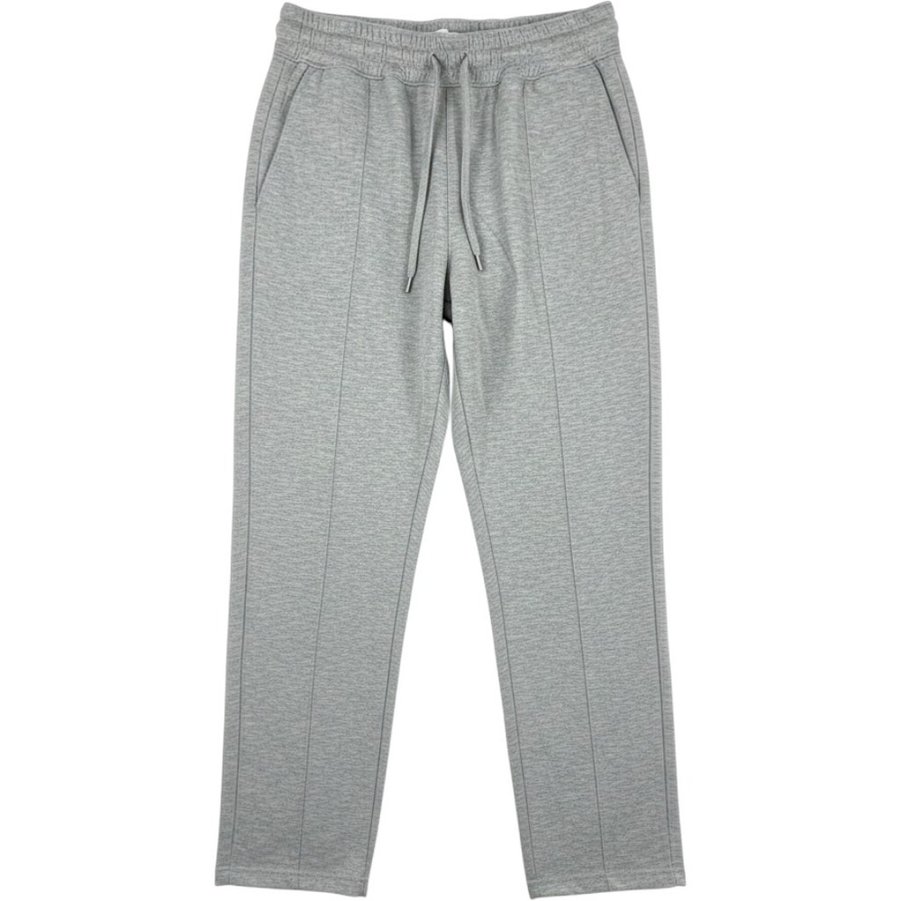 Club Monaco Hidden Zip Knit Pant Heather Grey Pintuck Joggers Womens Small NEW